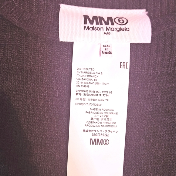 MM6 Maison Margiela double sleeve wool sweater - Picture 6 of 9